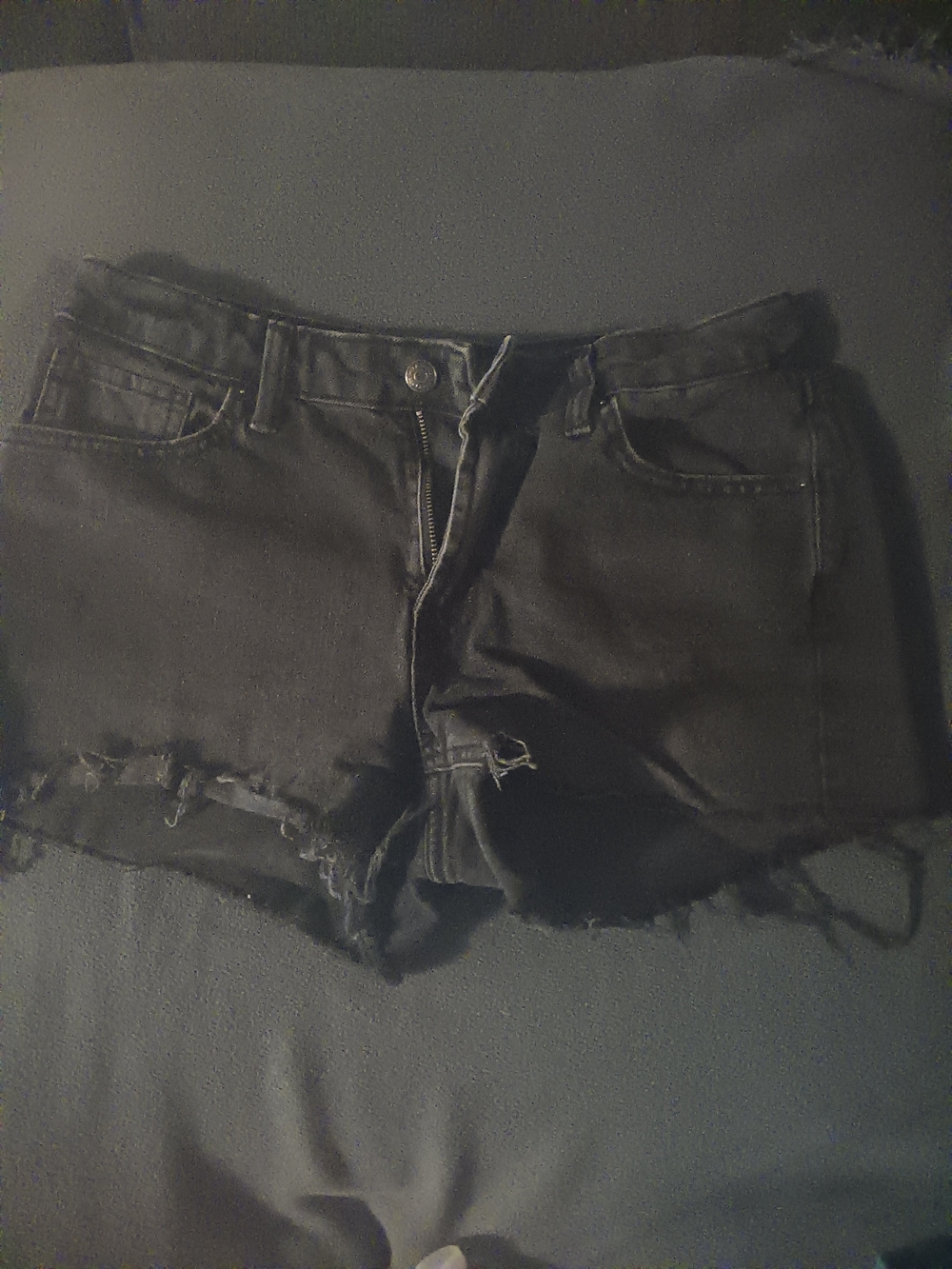 wild fable Black Distressed Cutoff Denim Shorts